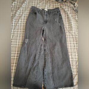 Universal Thread Dark Gray Plaid Lined Jeans